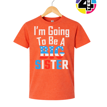 Big Sister Stars & Stripes Youth Tee
