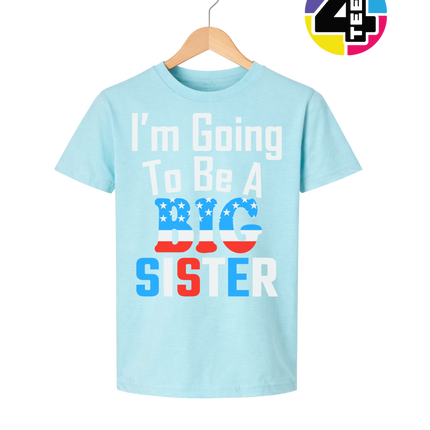 Big Sister Stars & Stripes Youth Tee