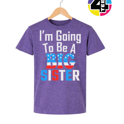 Big Sister Stars & Stripes Youth Tee