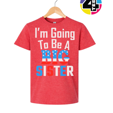 Big Sister Stars & Stripes Youth Tee