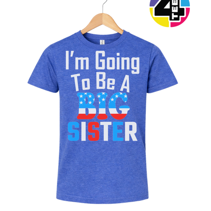Big Sister Stars & Stripes Youth Tee