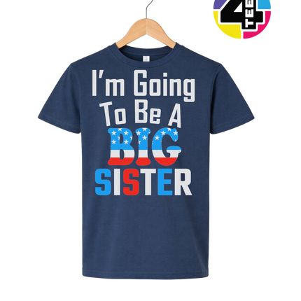 Big Sister Stars & Stripes Youth Tee