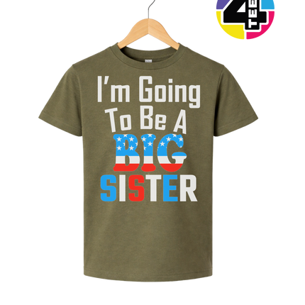 Big Sister Stars & Stripes Youth Tee