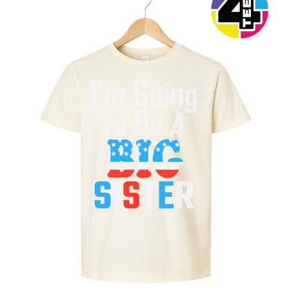 Big Sister Stars & Stripes Youth Tee