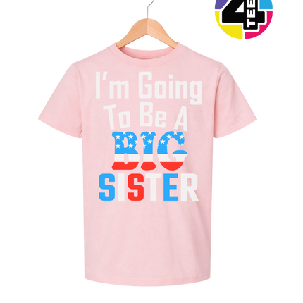 Big Sister Stars & Stripes Youth Tee