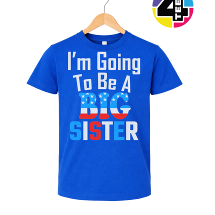 Big Sister Stars & Stripes Youth Tee