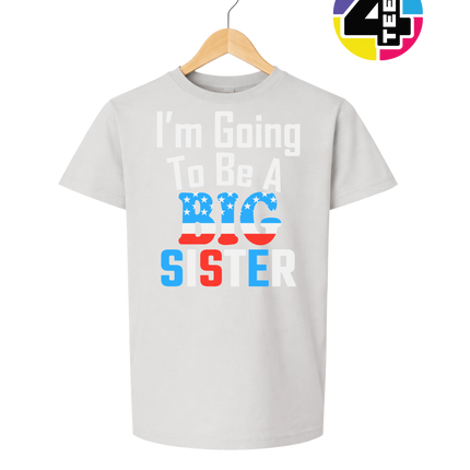Big Sister Stars & Stripes Youth Tee