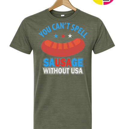 You Can’t Spell Sausage Without USA Tee