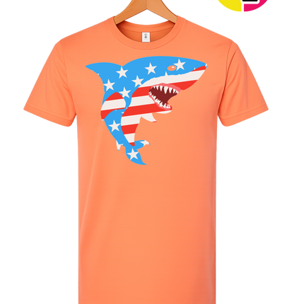 Patriotic Shark Bite Tee