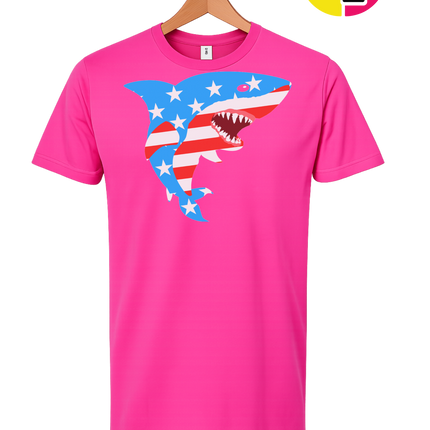 Patriotic Shark Bite Tee