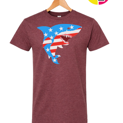 Patriotic Shark Bite Tee