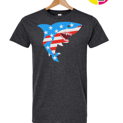Patriotic Shark Bite Tee
