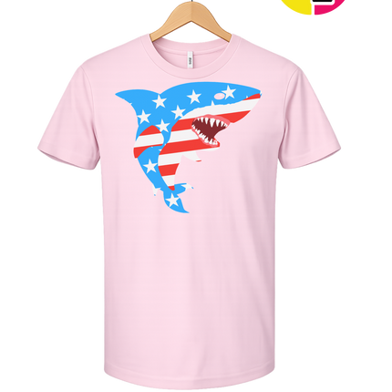 Patriotic Shark Bite Tee
