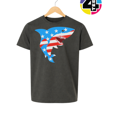 Patriotic Shark Bite Youth Tee