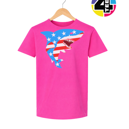 Patriotic Shark Bite Youth Tee