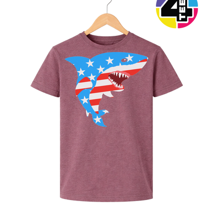 Patriotic Shark Bite Youth Tee