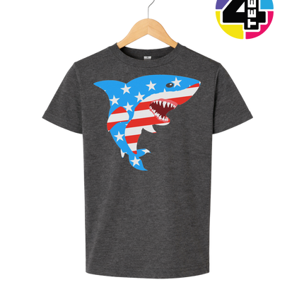 Patriotic Shark Bite Youth Tee