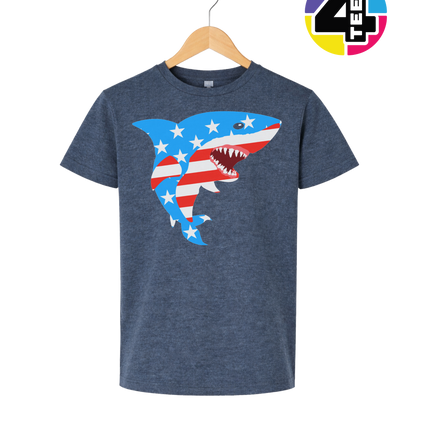 Patriotic Shark Bite Youth Tee