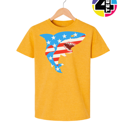Patriotic Shark Bite Youth Tee