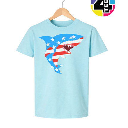 Patriotic Shark Bite Youth Tee
