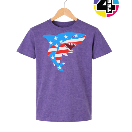 Patriotic Shark Bite Youth Tee