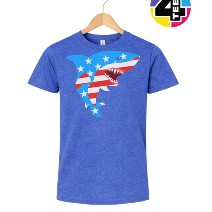 Patriotic Shark Bite Youth Tee