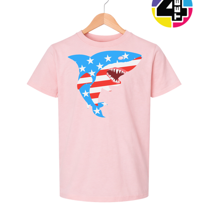 Patriotic Shark Bite Youth Tee
