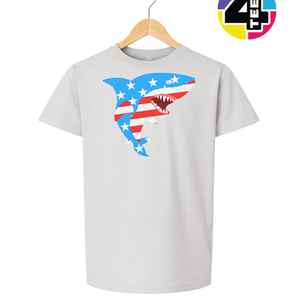 Patriotic Shark Bite Youth Tee