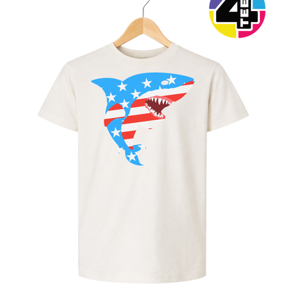 Patriotic Shark Bite Youth Tee