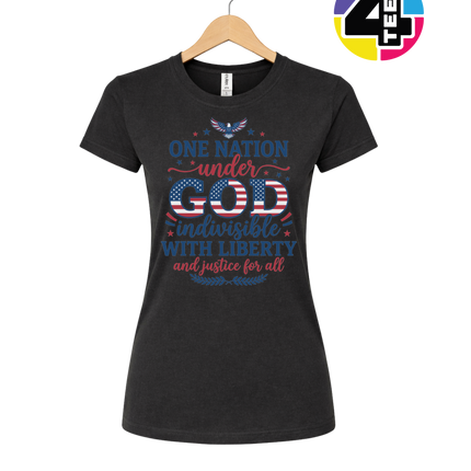 One Nation Under God Liberty Women's Tee