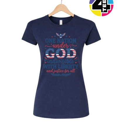 One Nation Under God Liberty Women's Tee