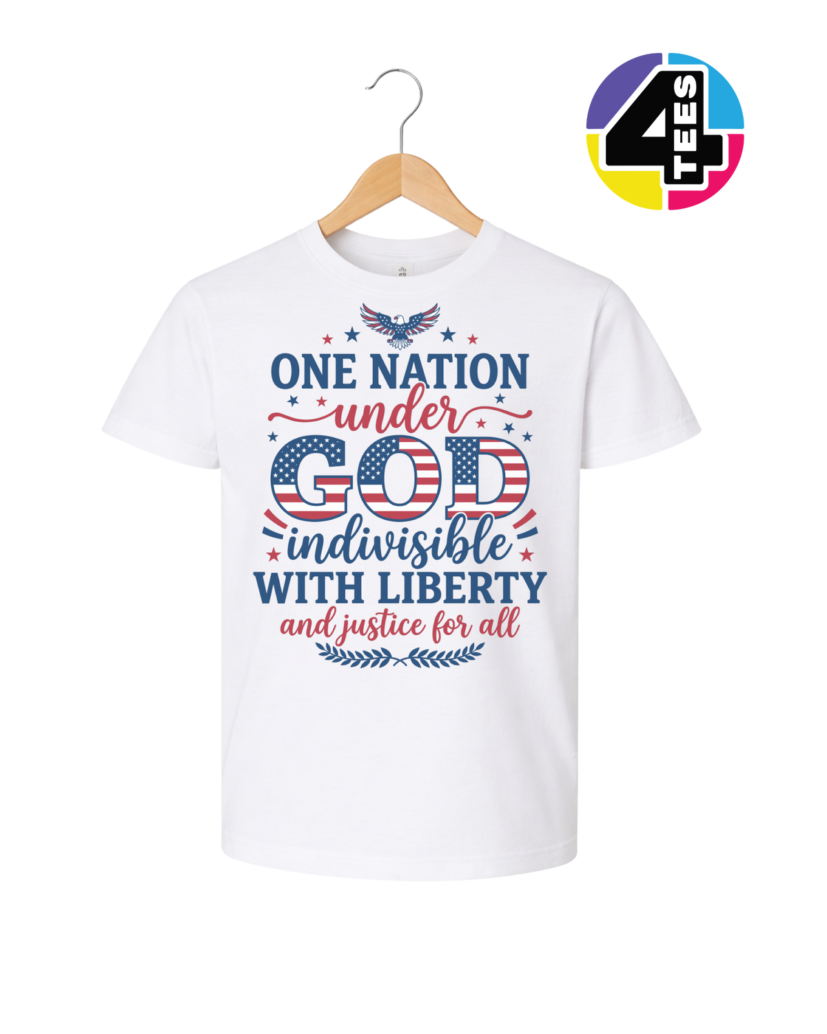 One Nation Under God Liberty Youth Tee