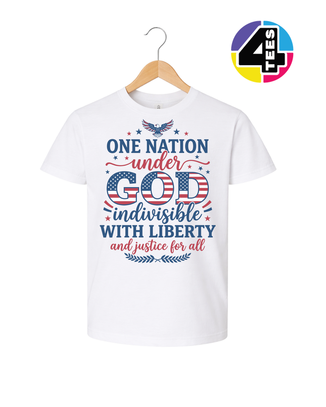 One Nation Under God Liberty Youth Tee