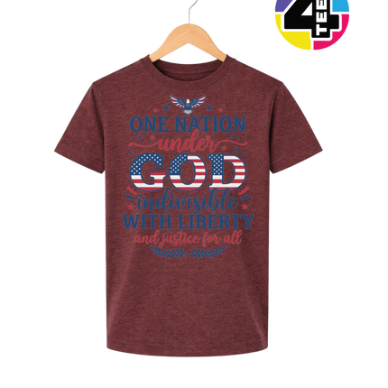 One Nation Under God Liberty Youth Tee