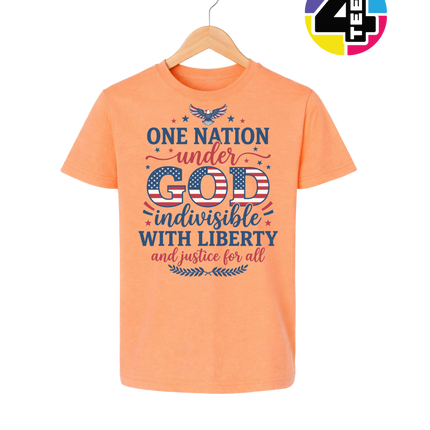 One Nation Under God Liberty Youth Tee