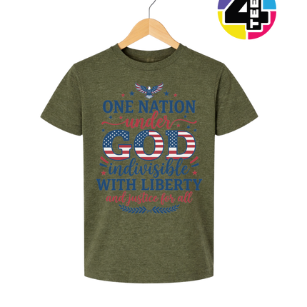 One Nation Under God Liberty Youth Tee