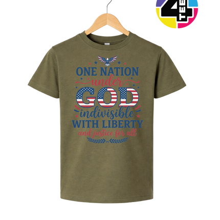 One Nation Under God Liberty Youth Tee