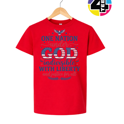 One Nation Under God Liberty Youth Tee
