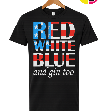 Red White Blue & Gin Too Tee