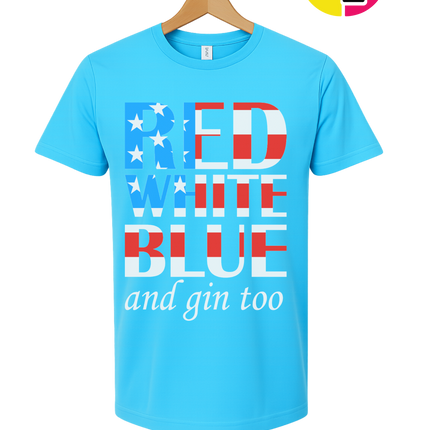 Red White Blue & Gin Too Tee