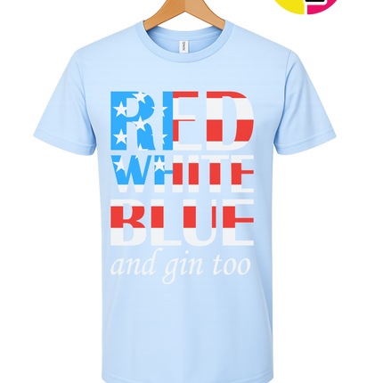 Red White Blue & Gin Too Tee
