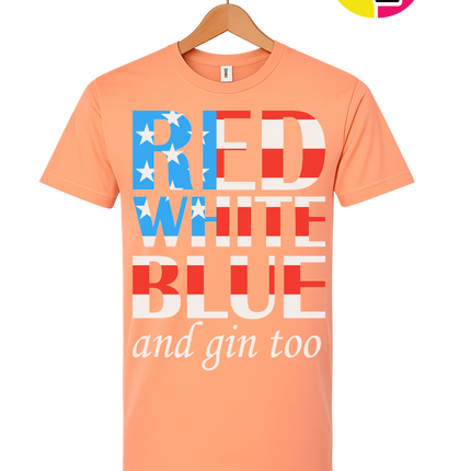 Red White Blue & Gin Too Tee