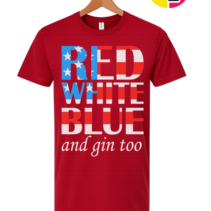 Red White Blue & Gin Too Tee