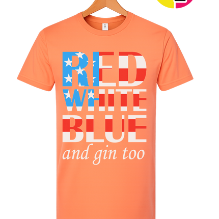 Red White Blue & Gin Too Tee