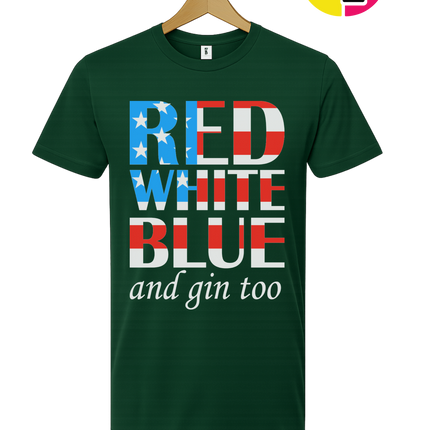 Red White Blue & Gin Too Tee