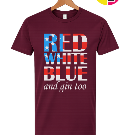Red White Blue & Gin Too Tee