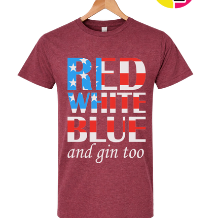 Red White Blue & Gin Too Tee
