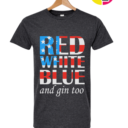 Red White Blue & Gin Too Tee