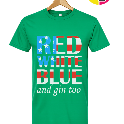 Red White Blue & Gin Too Tee