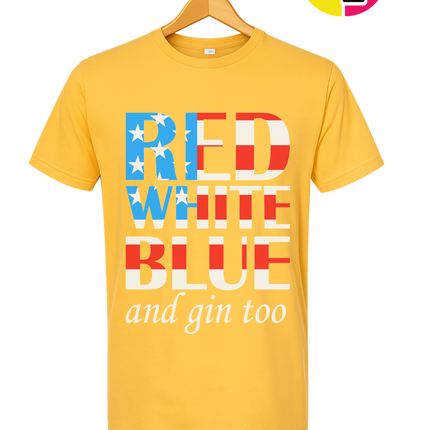 Red White Blue & Gin Too Tee